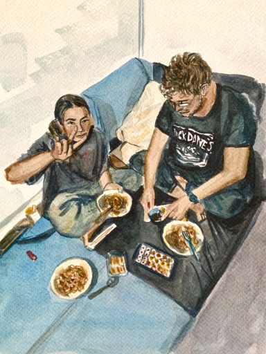 Sara y Javi cenando en Madrid