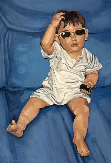 Sara de pequeña / Gafas de sol